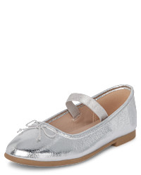 Girls Bow Ballet Flats - metallic | The Children's Place