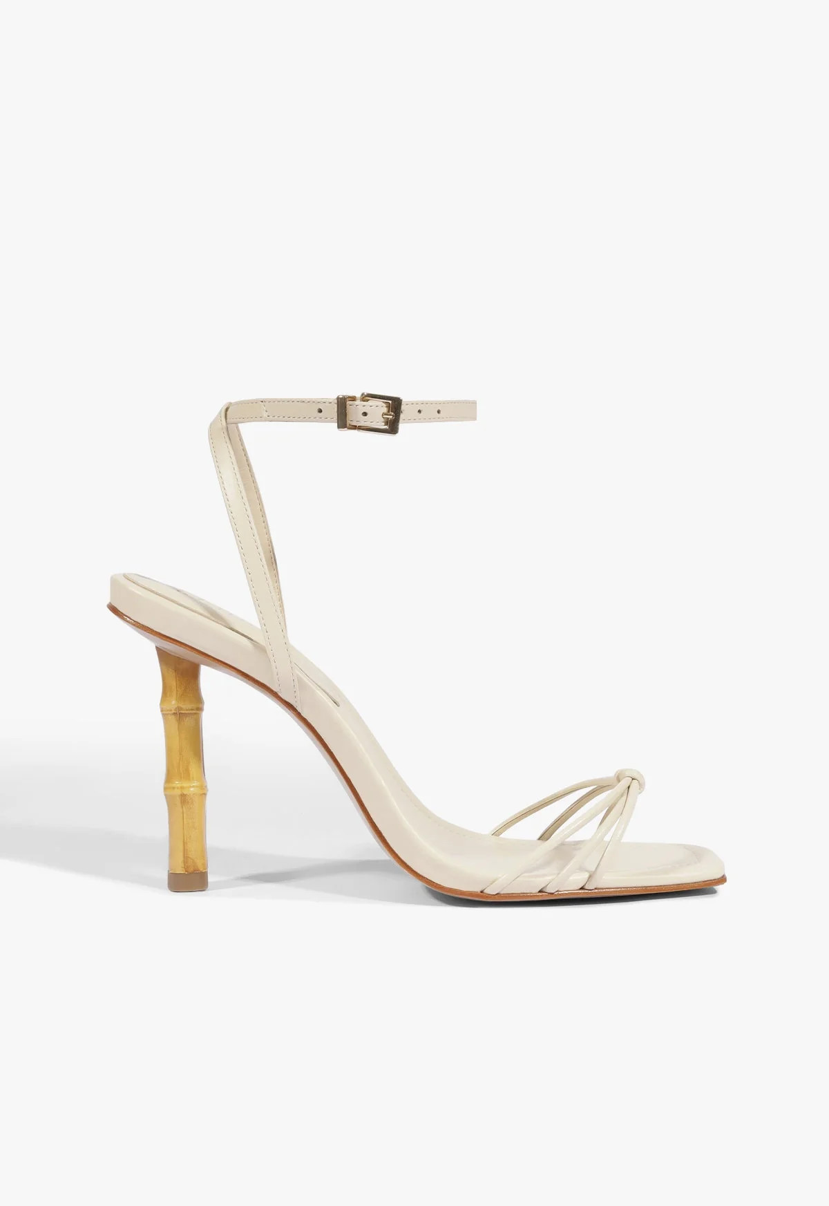 Haven Bamboo Beige High Stiletto Heel Sandal | Schutz (US)