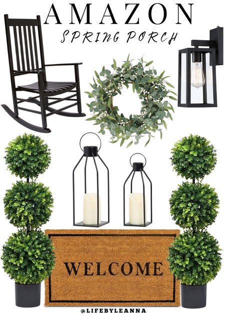 Amazon spring porch. Porch refresh. 


#amazonhome
#porchrefresh 

#LTKSeasonal #LTKhome