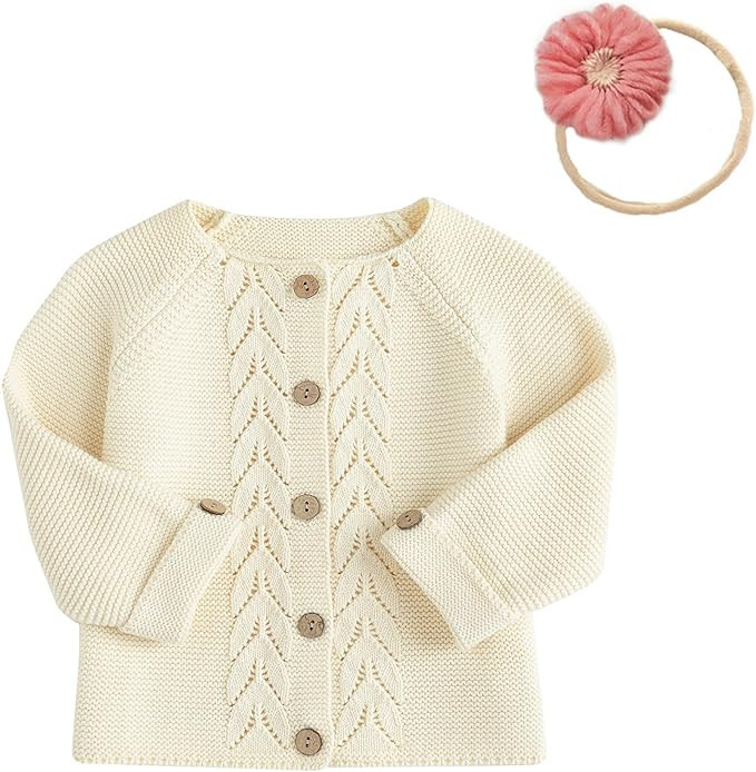 Simplee kids Baby Girls' Fall Winter Cardigan Sweaters Coats Outfits for Toddlers | Amazon (US)