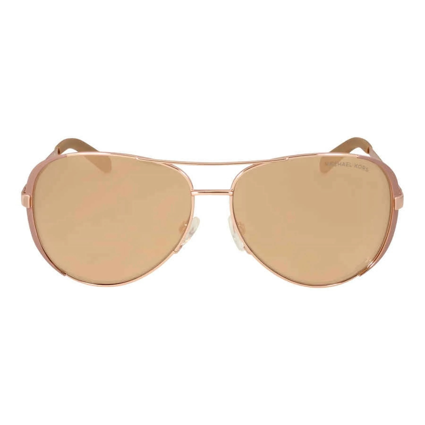 Women's Chelsea MK5004-1017R1-59 Rose Gold Aviator Sunglasses | Walmart (US)