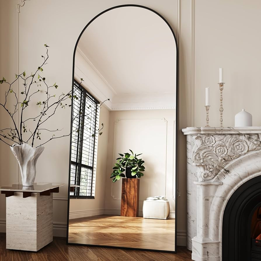 34"x76" Large Mirror Full Length,Nano Glass Oversized Floor Mirror, Arched Full Length Mirror,Lar... | Amazon (US)