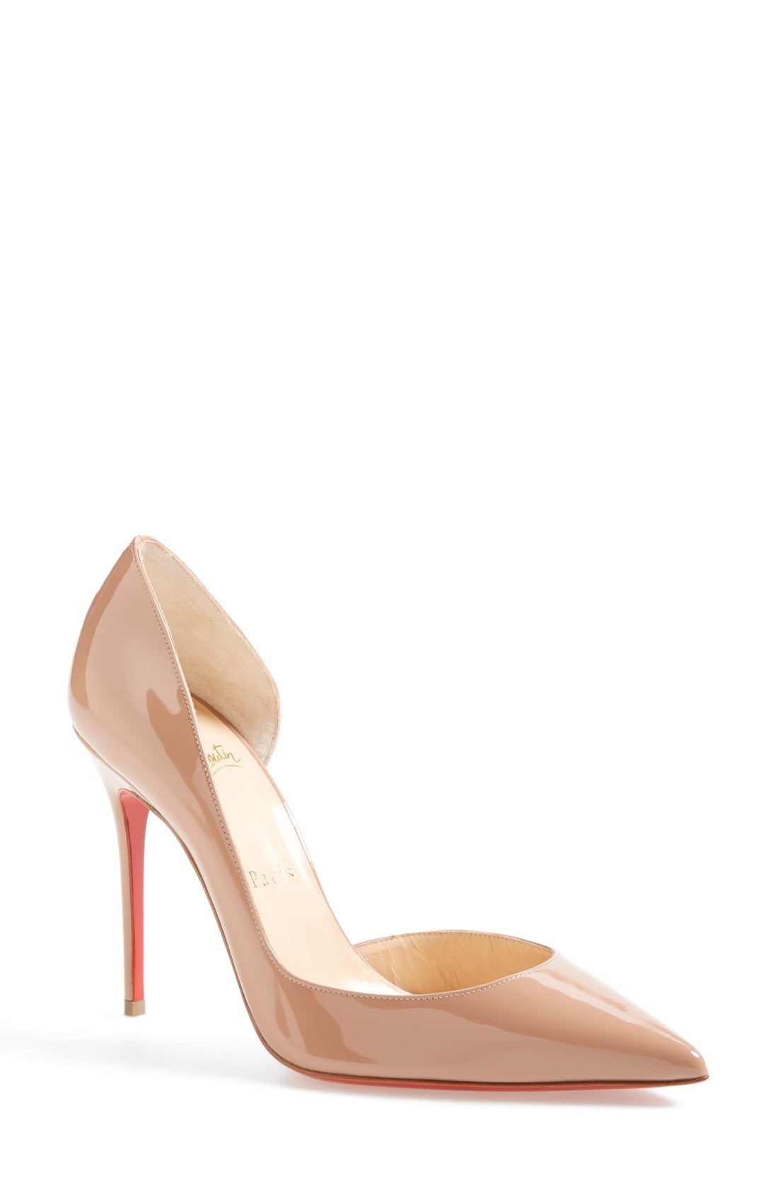 Christian Louboutin 'Iriza' Pointy Toe Half d'Orsay Pump (Women) | Nordstrom