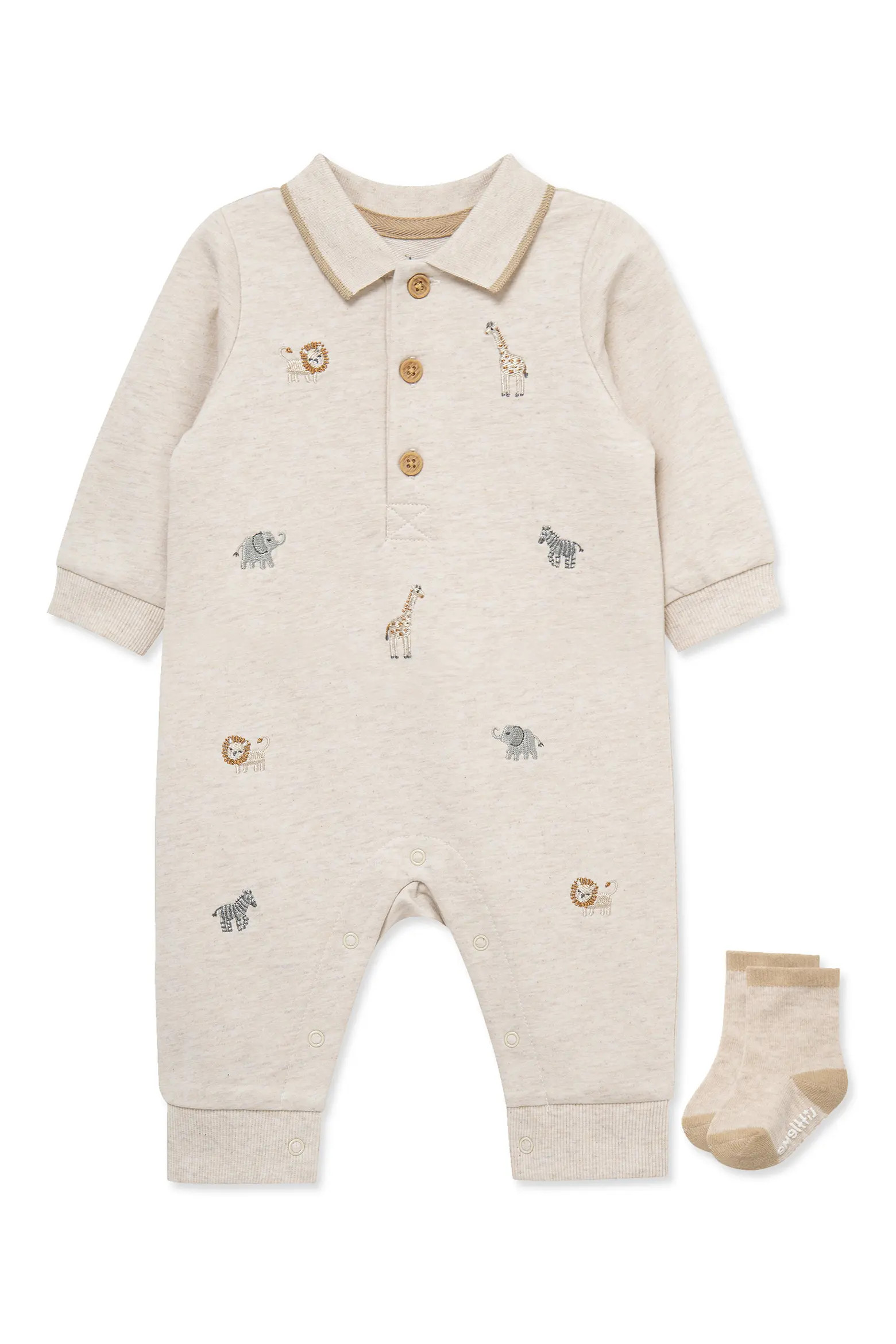 Safari Polo Romper & Socks Set (Men) | Nordstrom | Nordstrom