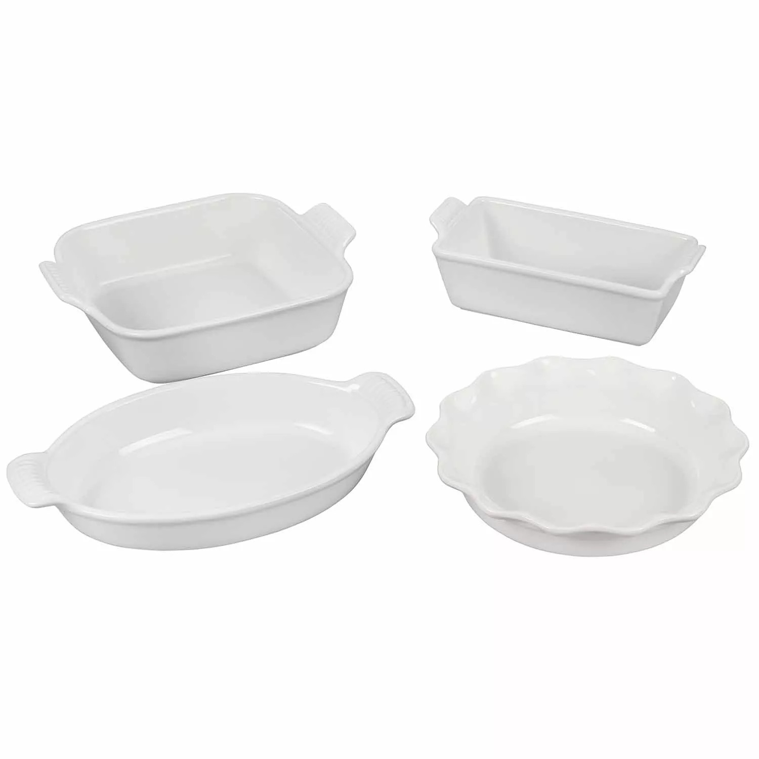 Le Creuset Heritage Stoneware 4-Piece Bakeware Set | Sur La Table