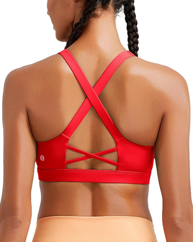 RUNNING GIRL Sports Bra for Women High Support,Molded Cup High Impact Sports Bras with Sewn in Pa... | Amazon (US)