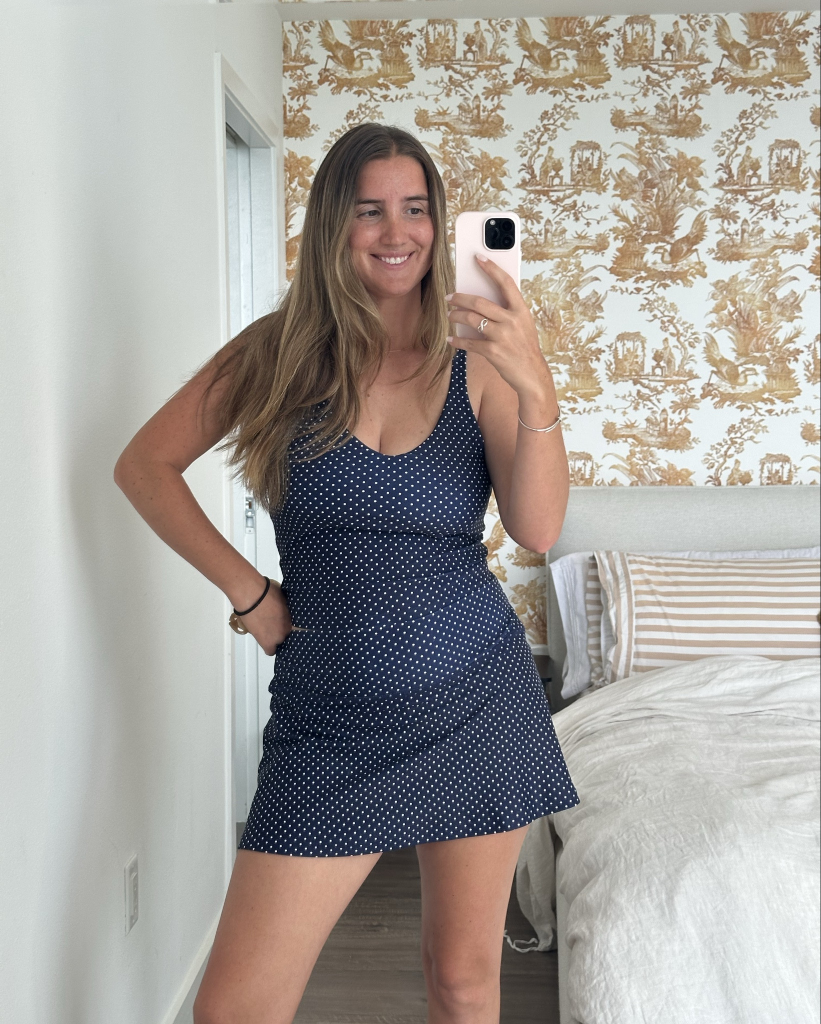 A polka dot beauty from Smith & Quinn! Athletic material (aka perfect for tennis) but I’m planning to wear it for playground hang outs and coffee dates!

I’m wearing a size medium top and large bottom (so I can wear incase I get pregnant again). I suggest ordering TTS or one size down.

#LTKdayinmylife #LTKKids #LTKootd