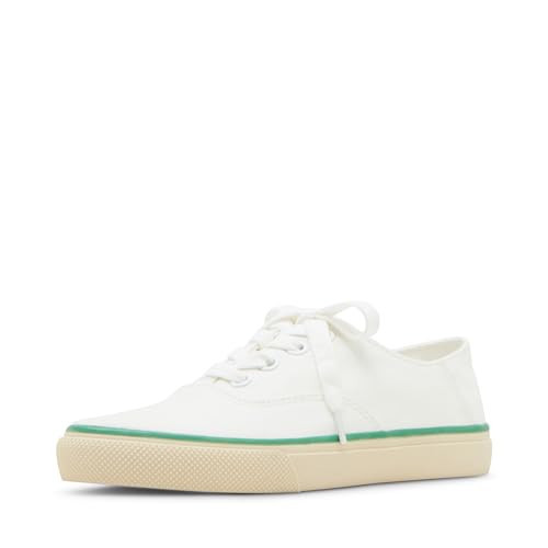 Madden Girl Women's Skipperr Sneaker, White Canvas, 9.5 | Amazon (US)