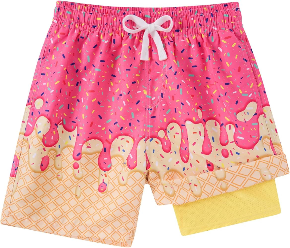 westwolf Boys Swim Trunks with Compression Liner Casual Bathing Suit for Kids Swim Shorts 6-18 Ye... | Amazon (US)