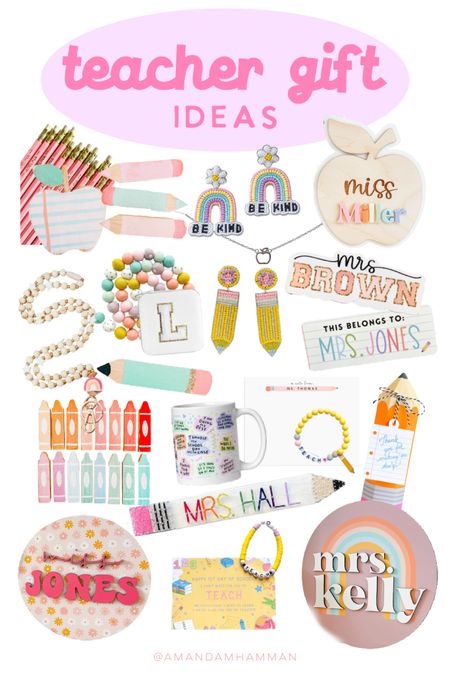 Teacher gift ideas 💛 #teacher #school #gifts 

#LTKBacktoSchool #LTKkids #LTKfamily