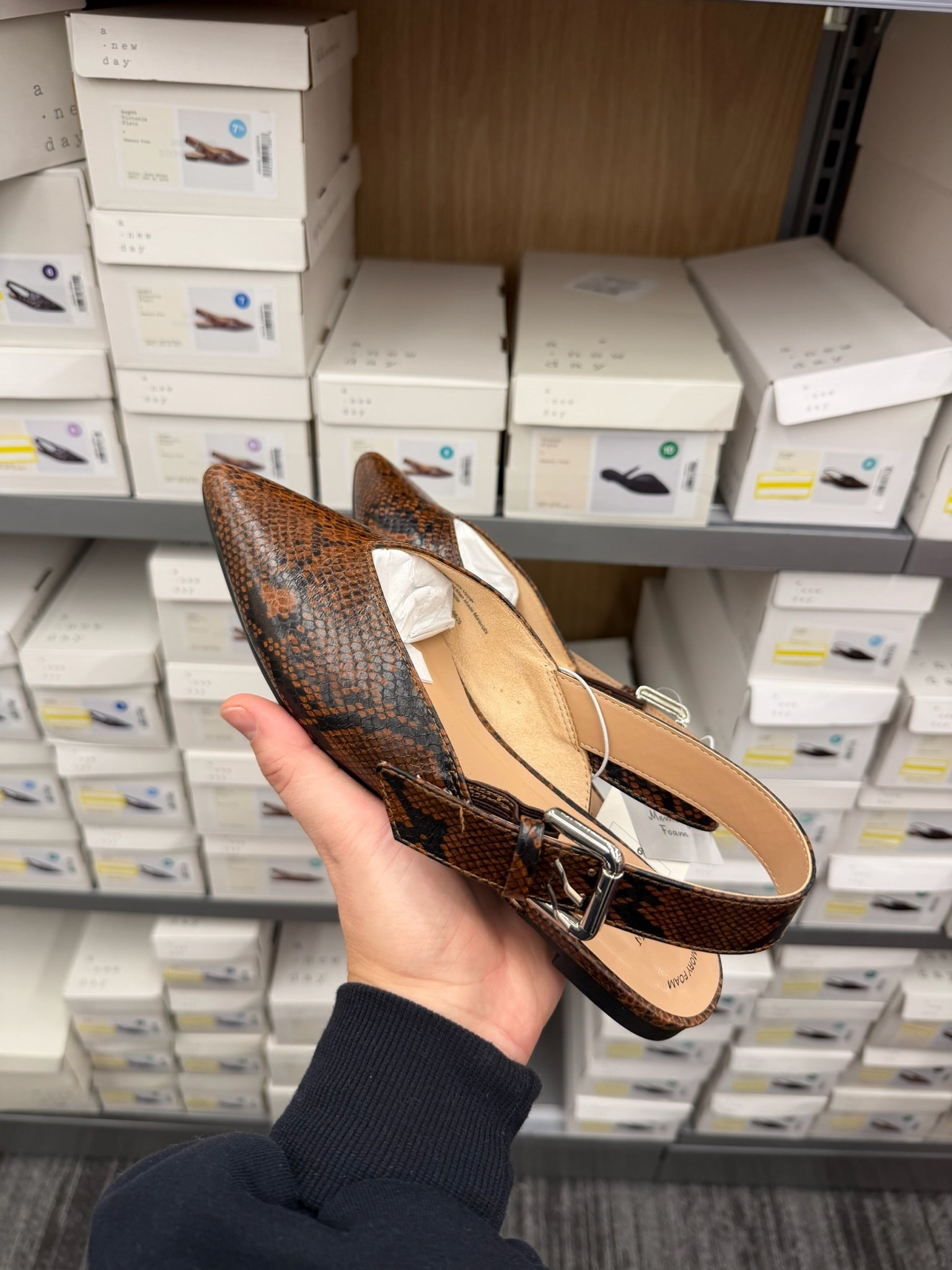Sling back mule, the snakeskin is everything! So chic for an office outfit, teacher outfit, business casual, etc 

#LTKSeasonal #LTKootd #LTKFindsUnder50