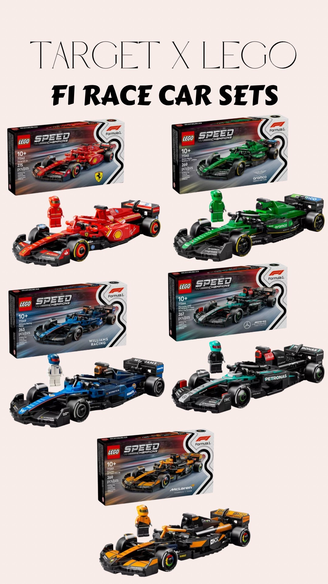 @LEGO 🤝🏼 @Target !! The perfect gifts guide for any Lego or F1 fan! PS- save the date @ Target Miami Lakes store on May 3rd and 4th for an in store experience! 

#ad #LEGO #LEGOF1 #buildthethrill #TargetPartner #Target 

#LTKFamily #LTKFindsUnder50 #LTKKids