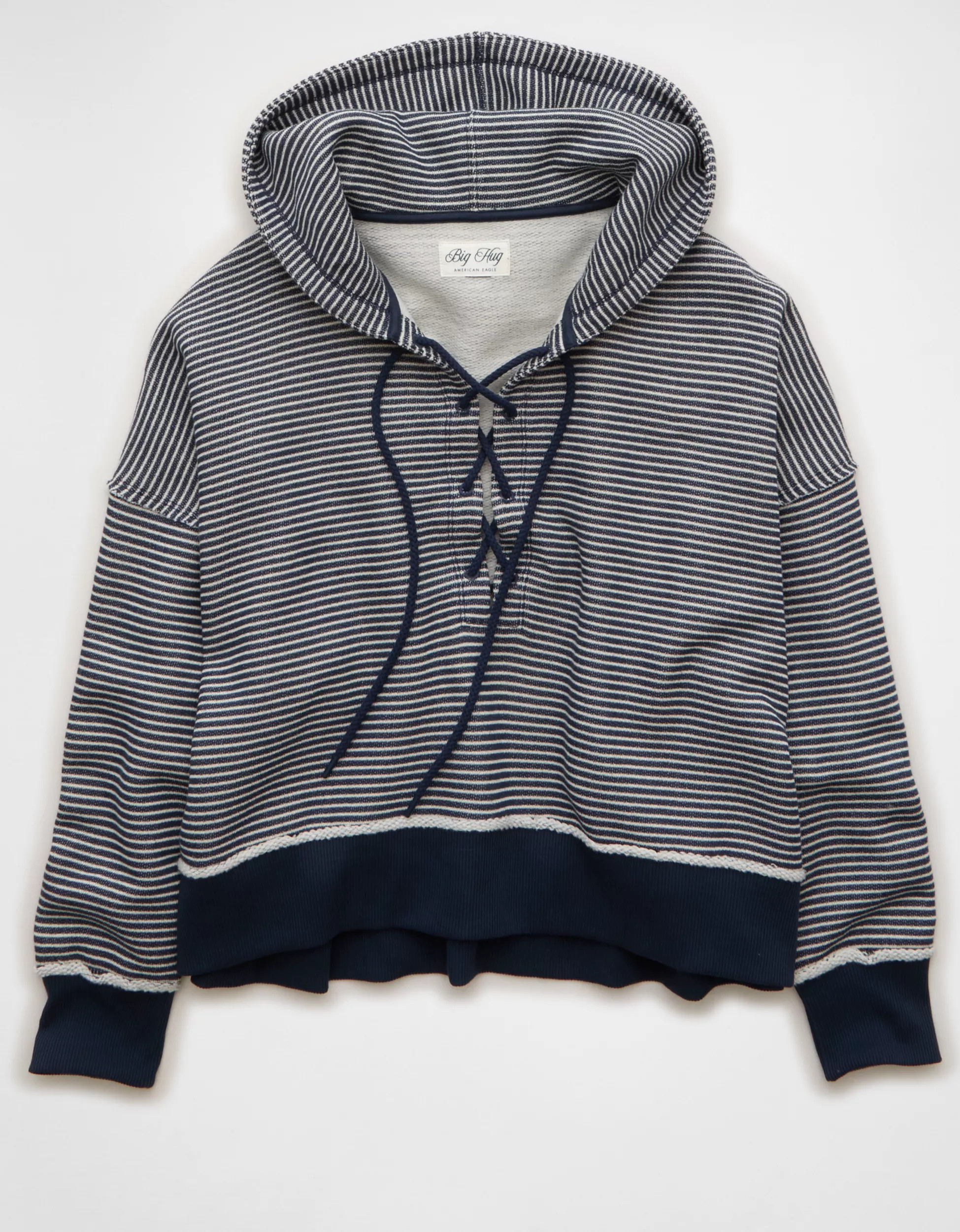 AE Big Hug Lace-Up Hoodie | American Eagle Outfitters (US & CA)