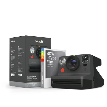 Polaroid Now Generation 2 Instant Camera Black - Everything Box + B&W Film Bundle | Walmart (US)