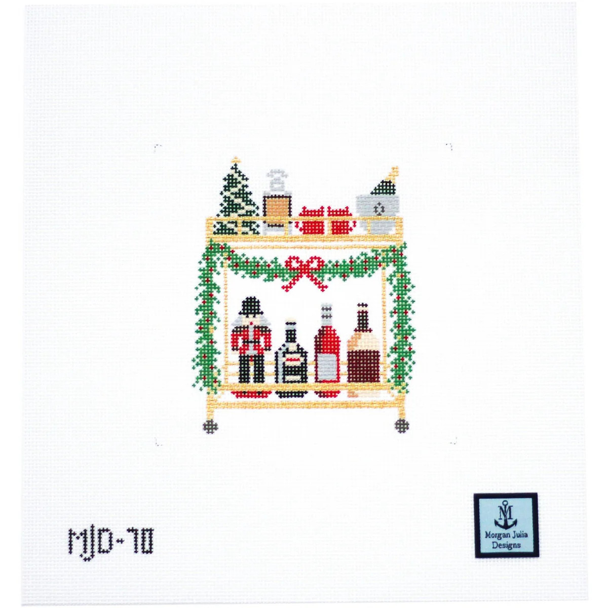 Christmas Bar CartCanvas | Morgan Julia Designs