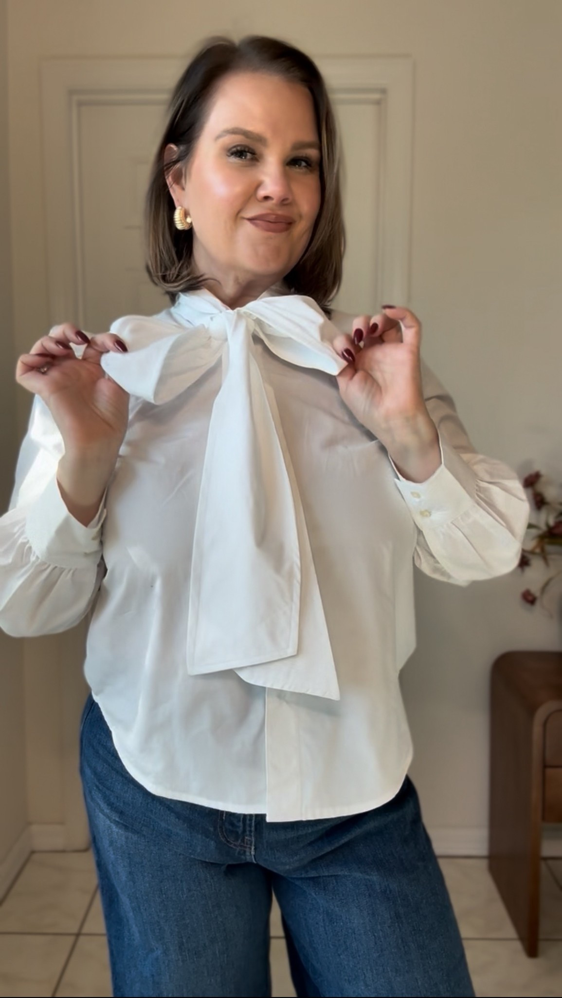 Every wardrobe needs a classic white button up and a statement top. 1 shirt that serves two purposes is girl math at it’s finest! 

Would you believe this is from Walmart and under $20! 

Wearing a Medium 

#LTKootd #LTKMidsize #LTKOver40