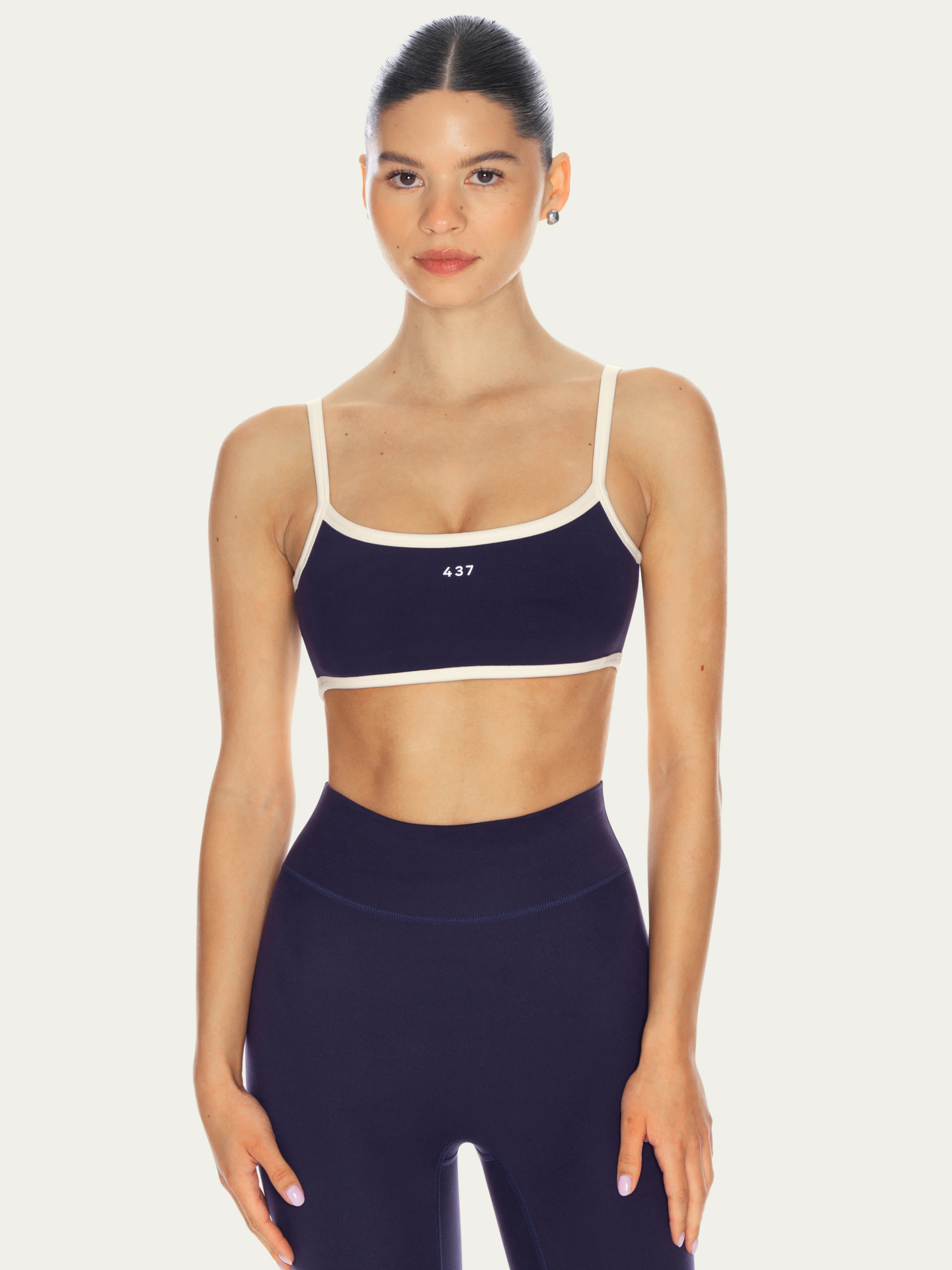 The Micro Bra Navy & Cream | 437