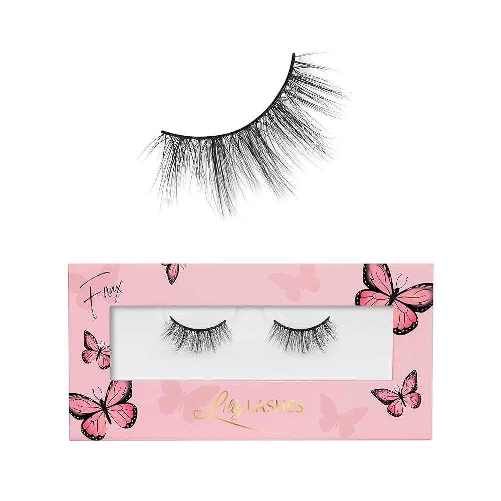 Lilly Lashes Butterfl'eyes Faux Mink Lashes, Half Lashes Natural Look & Feel, False & Reusable Ey... | Amazon (US)