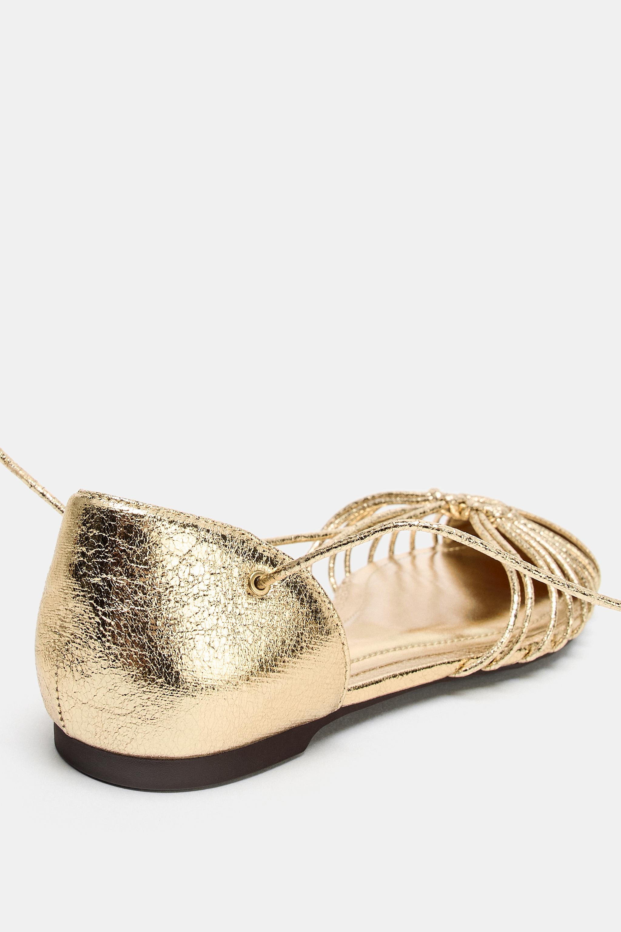 METALLIC LACE-UP FISHERMAN SANDALS | Zara US