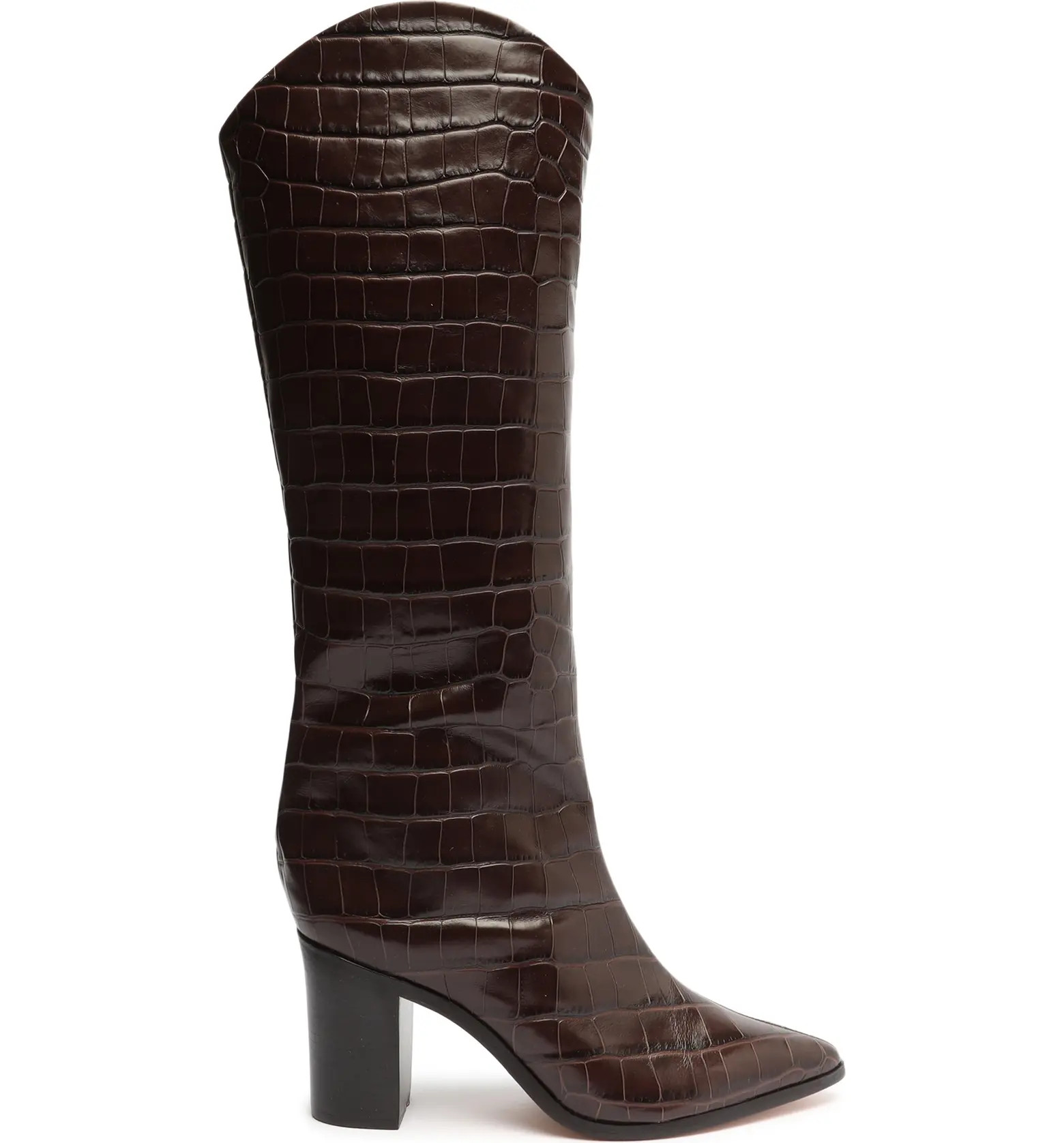 Schutz Maryana Block Pointed Toe Knee High Boot | Nordstrom | Nordstrom