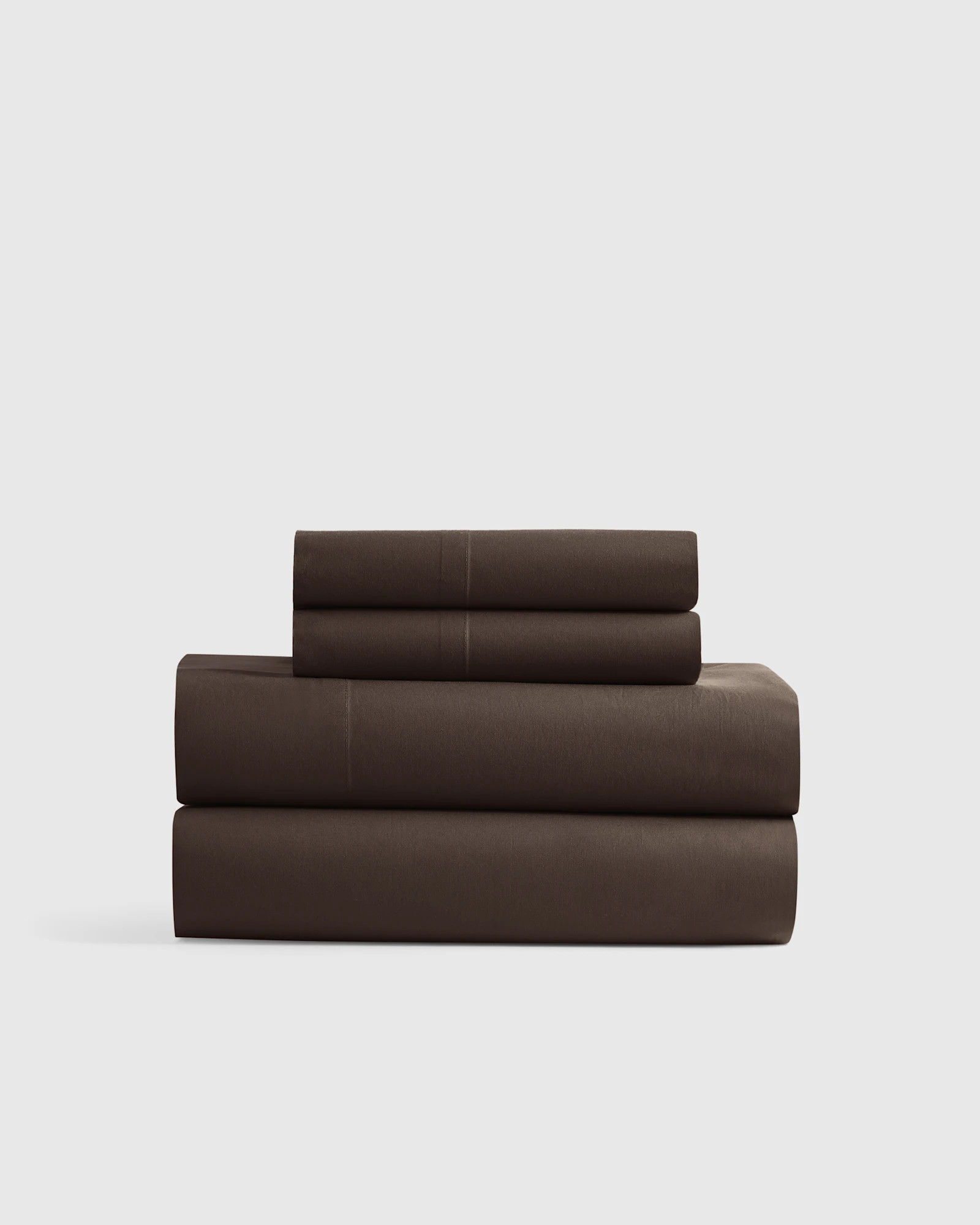 Classic Organic Percale Sheet Set in Espresso | Quince