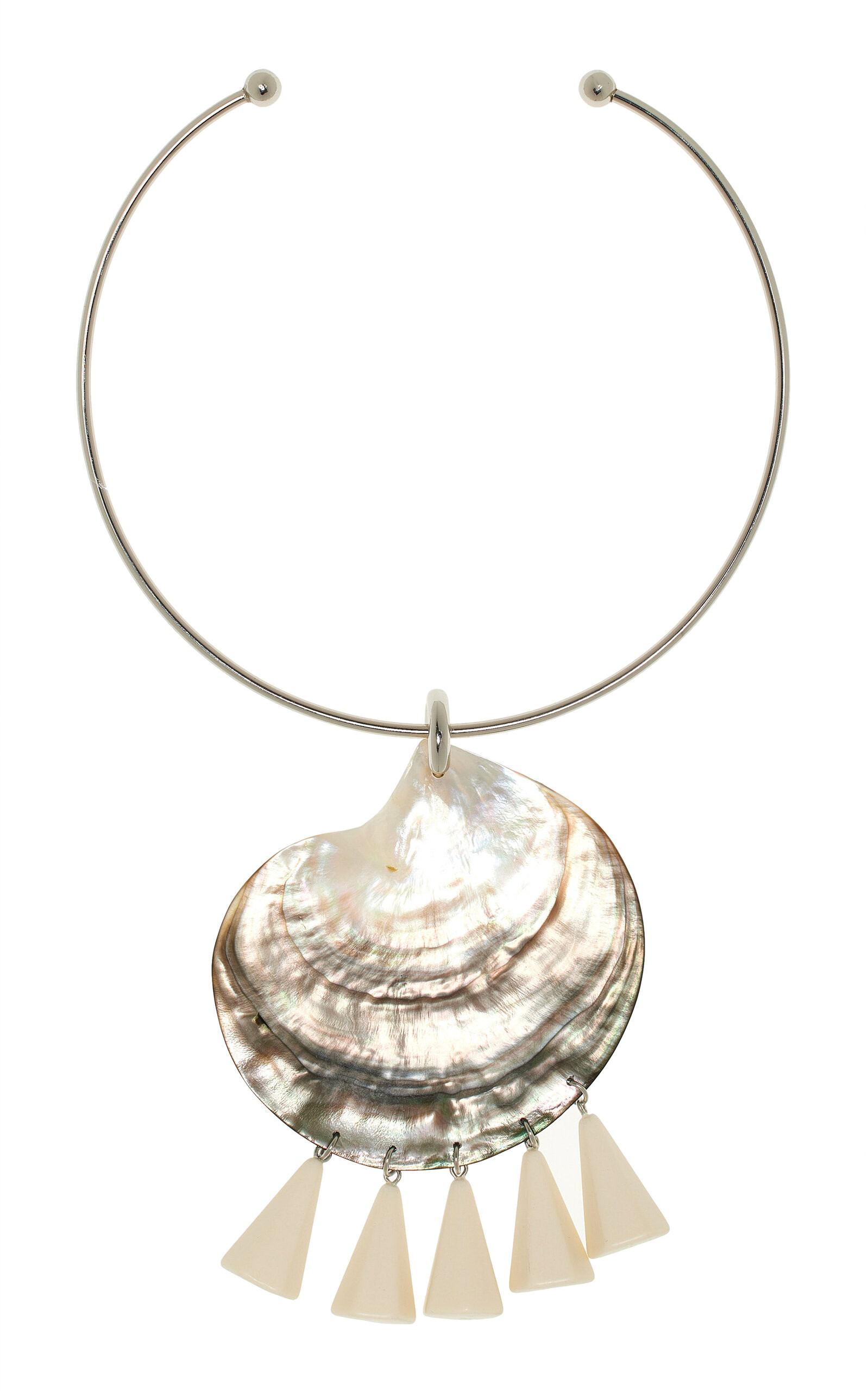Nacre Rhodium-Plated Resin And Shell Necklace | Moda Operandi (Global)