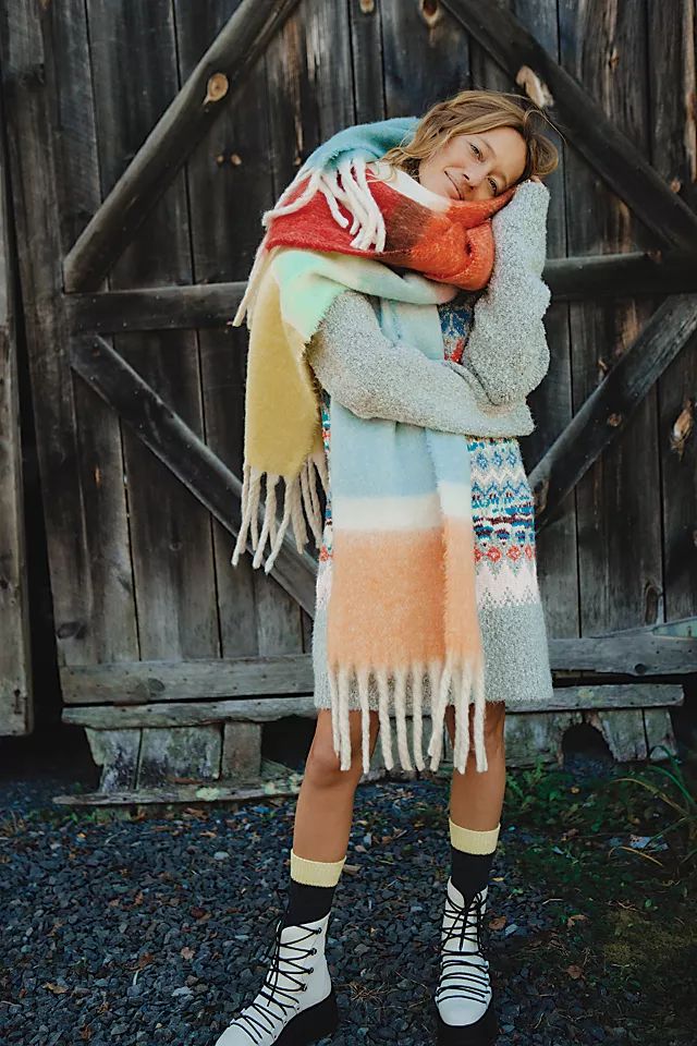 Kalidescope Color Block Scarf | Free People (Global - UK&FR Excluded)