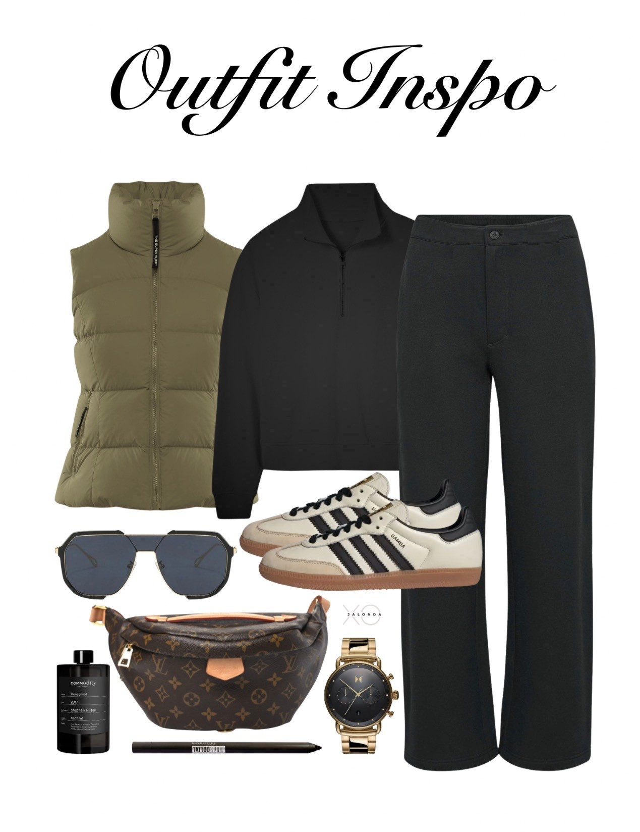 Outfit Inspo 🖤 layered with a @supersnug puffer vest. 

Perfect for running errands, coffee dates, or just lounging while still looking cute. ✨

For sizing reference: I’m 5’2 | 150lbs | FTTS | wearing a medium.

Disclaimer: These pieces are going fast — linked similar cozy dupes you’ll love!
•
•
•
#CozyVibes #StreetStyle #CasualChic #FallFashion #OOTDInspo #LuxeLayers #xojalonda #OutfitInspo

#LTKOver40 #LTKSeasonal #LTKootd