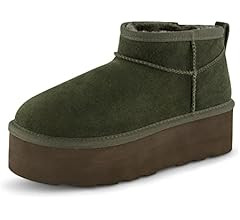 CUSHIONAIRE Women's Hippy Genuine Suede pull on platform boot +Memory Foam | Amazon (US)