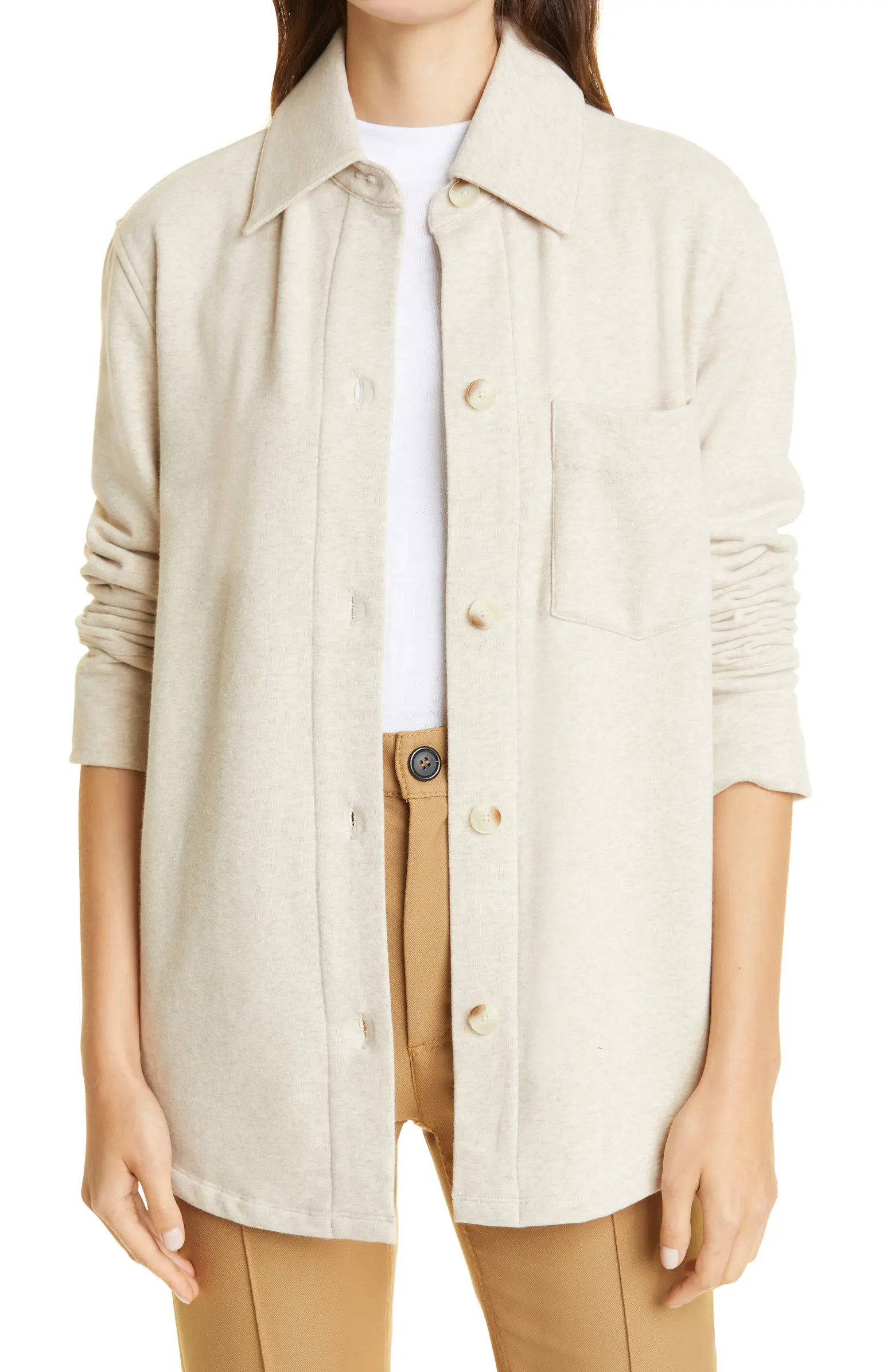 Vince Oversize Cotton Blend Shirt Jacket | Nordstrom | Nordstrom