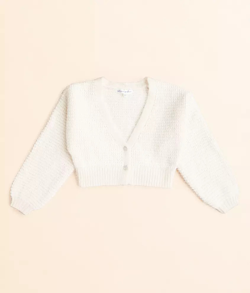 Girls - Eyelash Cropped Cardigan Sweater | Buckle