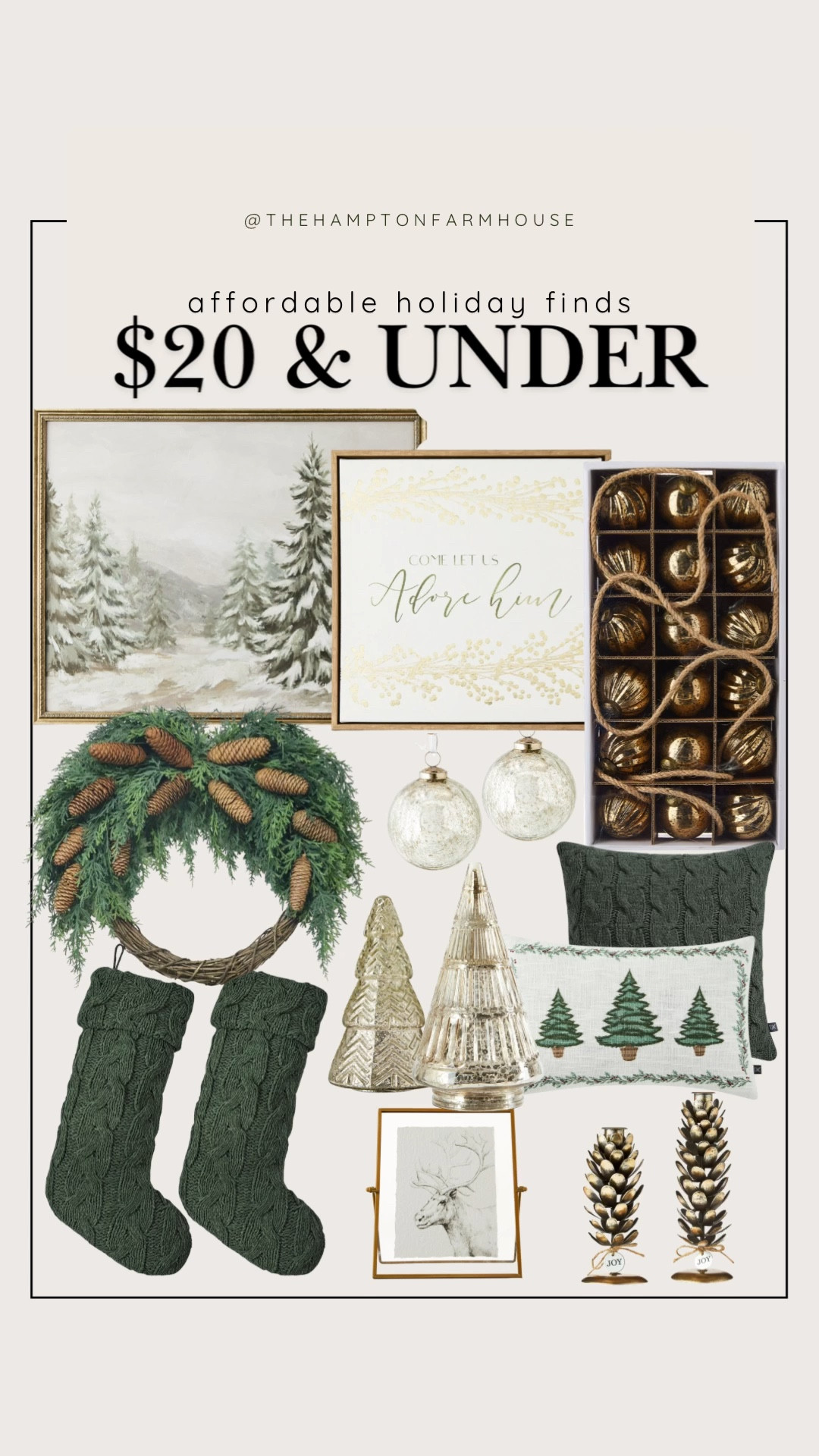 $20 & Under Holiday Decor Favorites

#LTKHoliday #LTKHome #LTKFindsUnder50