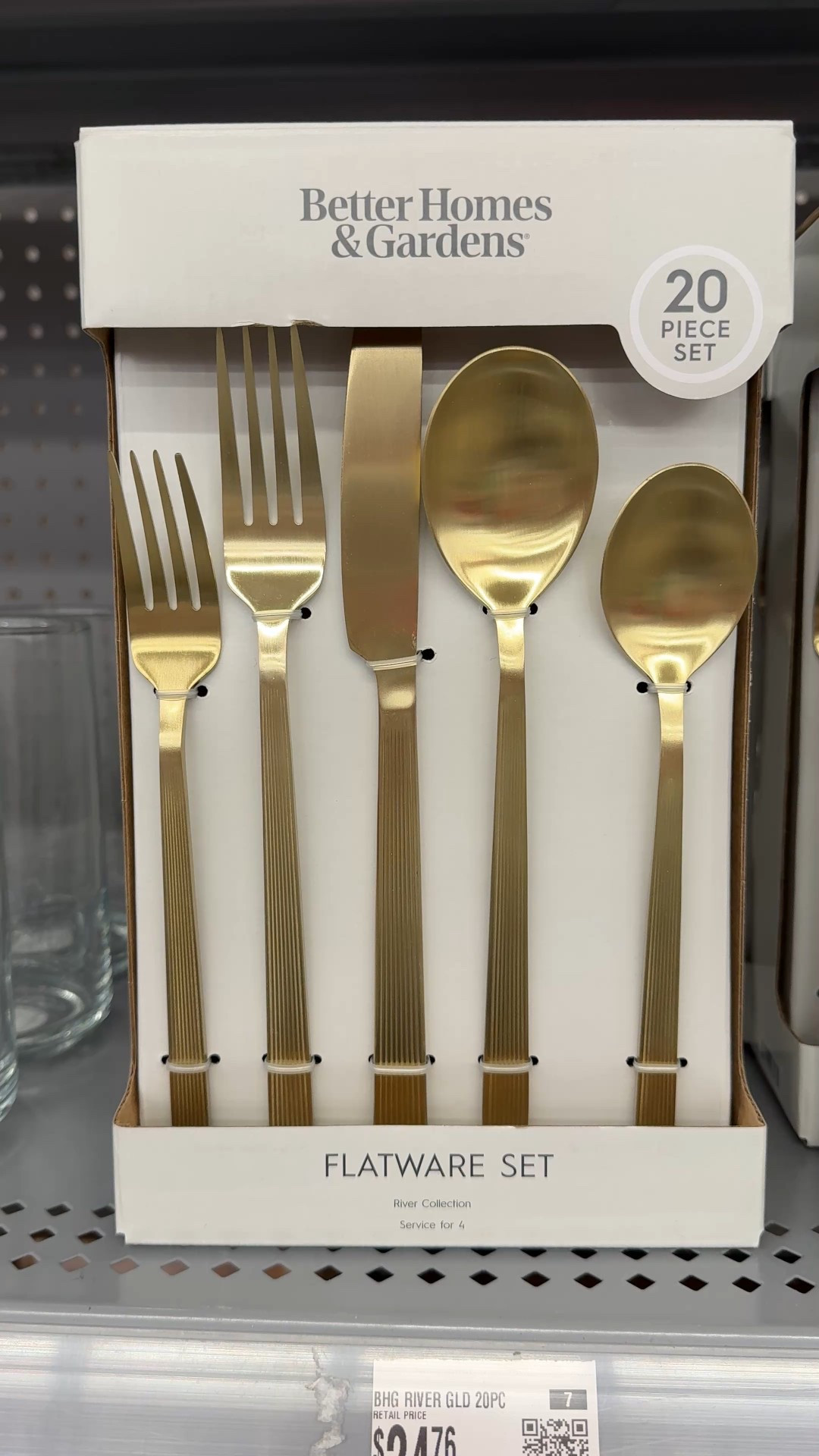 An easy way to elevate your table — and it’s so affordable! 💛🍴✨ The Better Homes & Gardens 20-Piece Gold Flatware Set is a beautiful service for 4 with a pretty, warm gold finish that looks luxe without the high-end price tag. 🤩 The video shows the subtle details and sleek design up close—perfect for everyday meals and holiday entertaining. Dishwasher safe as well! Linked this chic set plus a few other gold flatware options to help you style your table! 💫 #GoldFlatware #EntertainingAtHome #DinnerwareInspo 

#LTKHoliday #LTKFindsUnder50 #LTKHome
