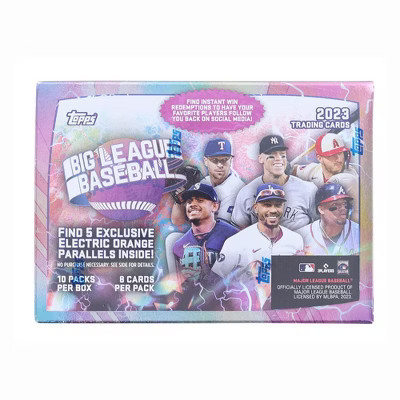 Topps MLB 2023 Big League Baseball Value Box | 10 Packs Per Box | Target