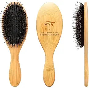 Belula Boar Bristle Hair Brush - Hair Brushes for Women & Mens Hair Brush, Detangler Brush, Hairb... | Amazon (US)