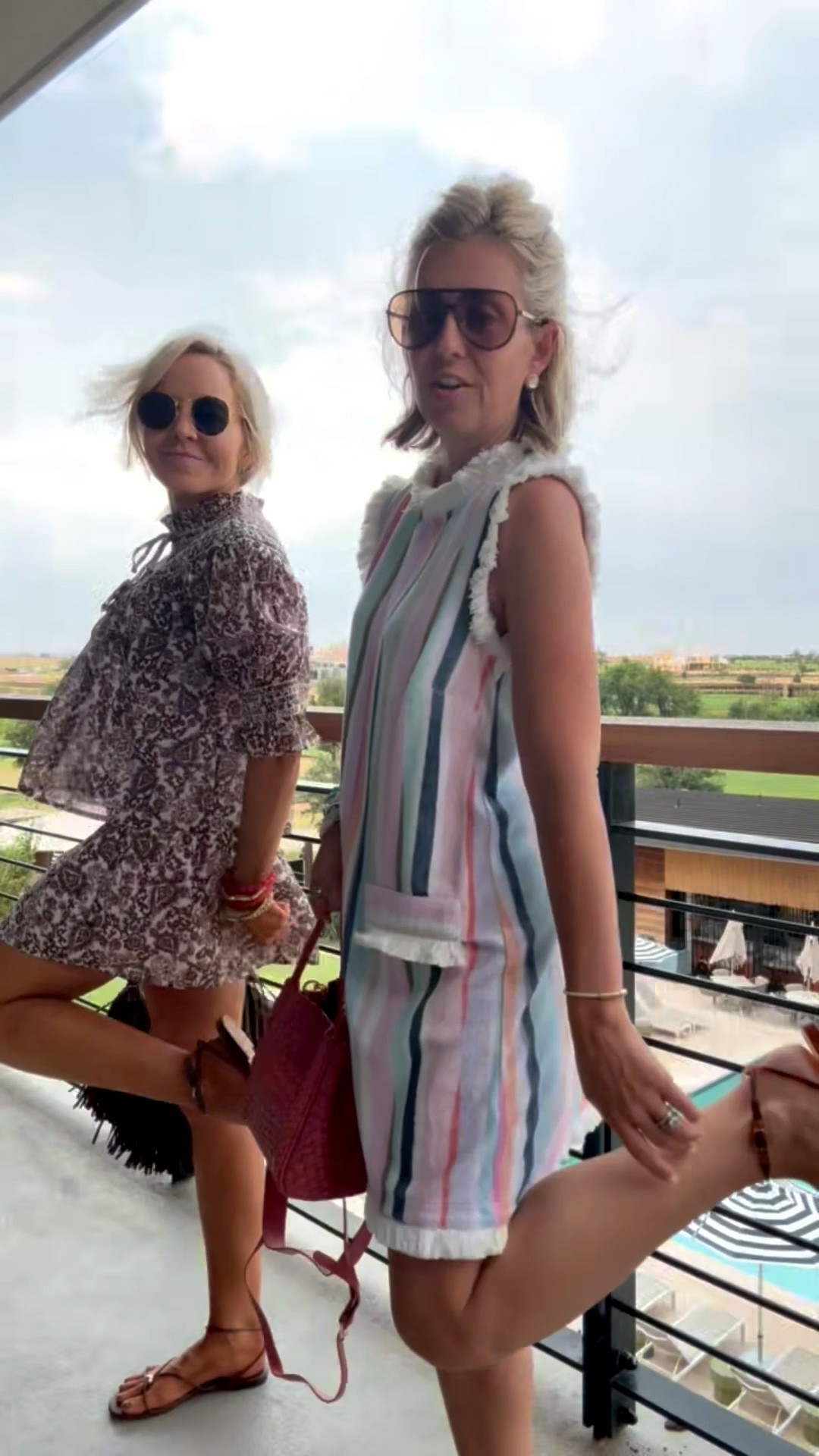 Off to the pool to meet up with some friends!! Our cute OOTD’s!! 
Dress - small 
Sandals - 8 tts 

*code Catherine20 at Allie + Bess 
￼

#LTKdayinmylife #LTKootd #LTKTravel