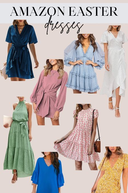 Easter dresses - all from Amazon!

Maxi dress - mini dress - floral dress - spring style - Easter outfit 