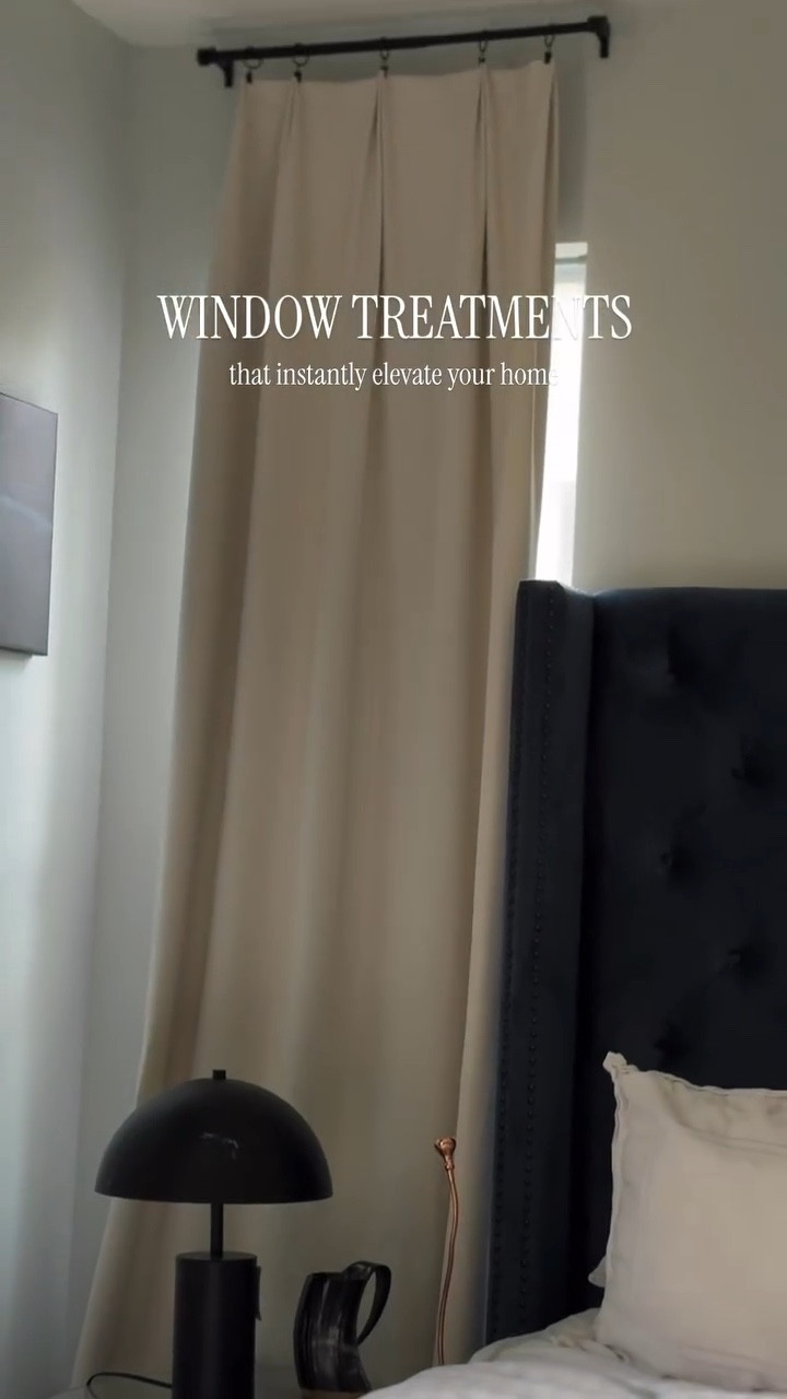 ✨Window treatments that made everything feel intentional — and all without the designer price tag 👏🏽

For the bedroom, we went with these triple weave blackout panels (108” from Amazon!) that are surprisingly soft, actually block out the light, and feel way more luxe than the price tag suggests.

Behind our bed, I layered in these textured blackout panels in a soft greige — love how they add depth without overwhelming the space.

And in the living room? RITVA light-filtering linen curtains for that balance of privacy and natural light (because the 3 p.m. sun hits just right).

#LTKHOME #LTKInteriors #LTKAmazon 

#LTKFindsUnder100 #LTKFamily #LTKHome