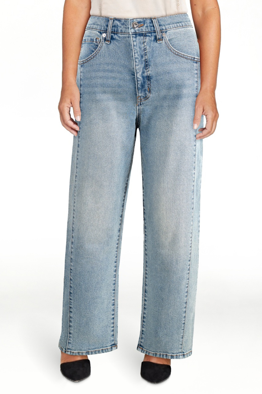Jessica Simpson Women's and Women's Plus Myrtle Barrel Leg Jeans, Sizes 2-24W | Walmart (US)