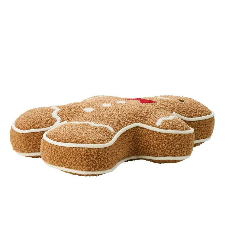 My Texas House 16" x 12" Gingerbread Man Shaped Decorative Pillow - Walmart.com | Walmart (US)