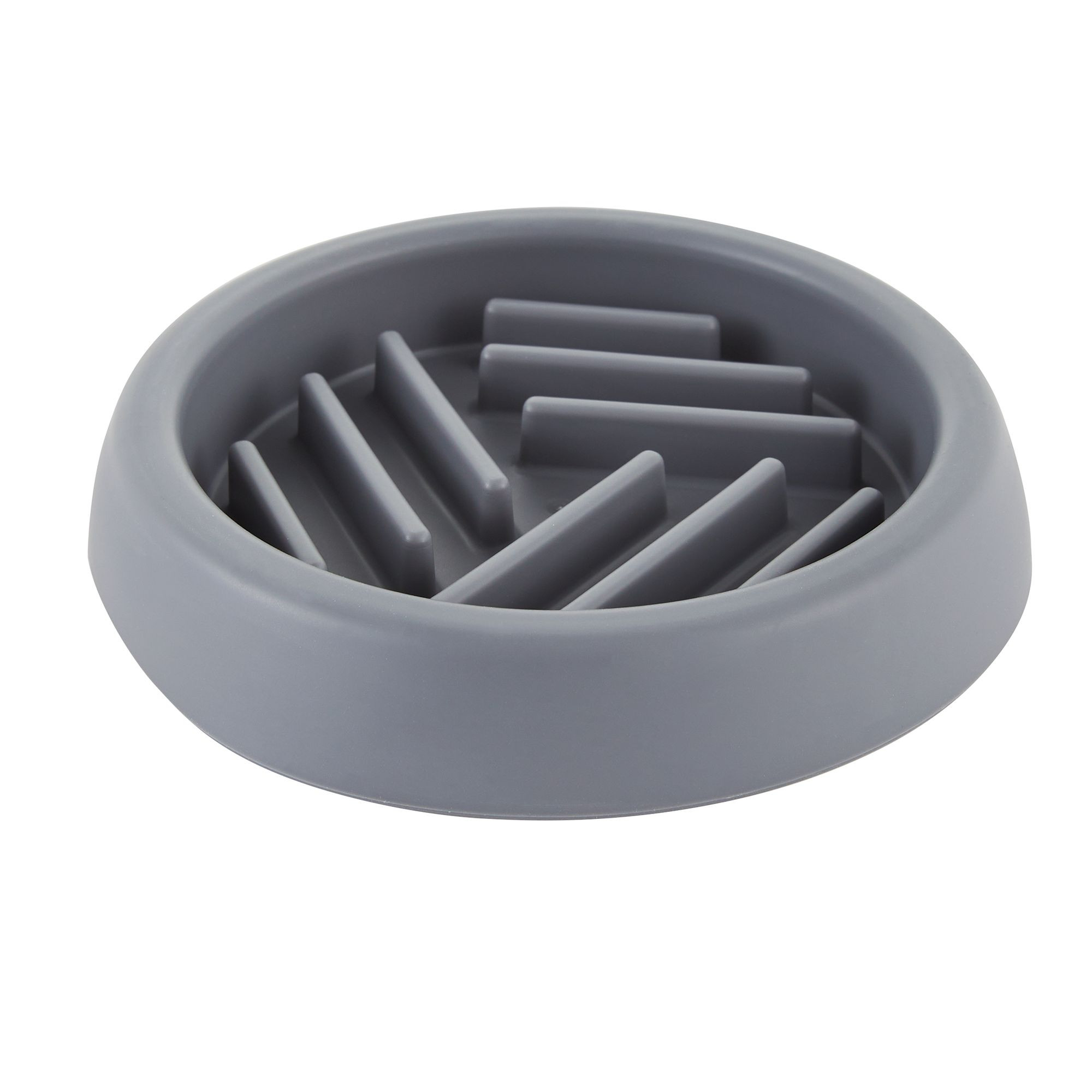 Top Paw® Grey Puzzle Slow Feeder Dog Bowl, 0.75-cup | PetSmart