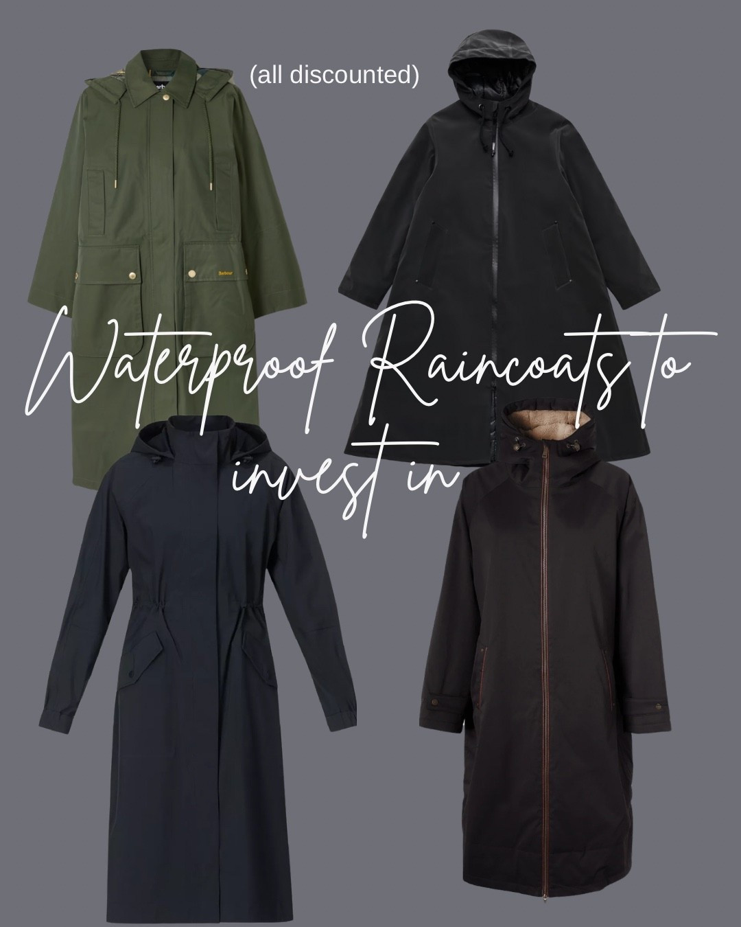 Raincoats to Invest In 
Waterproof Raincoats
Black Friday discounts 