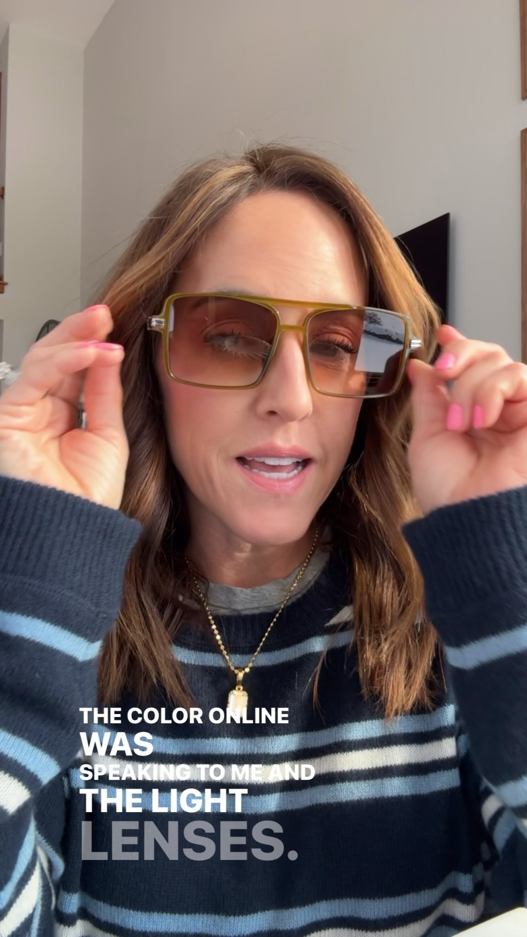 Fun and a little different. 
Sunglasses. Trending. Under $50
Jewelry code: twopeasinablog 

#LTKSeasonal #LTKmomlife