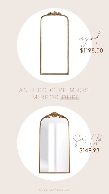 Fraternal twins mirror to save over $1000? Yes please 😍

Anthro dupe | gleaming primrose mirror | gleaming primrose mirror dupe | Anthro knock off | gold mirror | full length mirror | 6’ mirror | gold filigree mirror | gold ornate mirror | gold full length mirror | sams club find | lollyjaneblog | Lolly Jane

#LTKhome #LTKGiftGuide #LTKstyletip