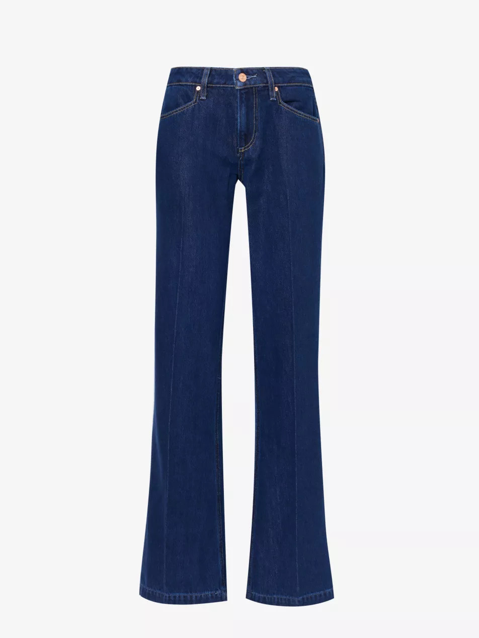 Sonja flared-leg mid-rise cotton-blend jeans | Selfridges