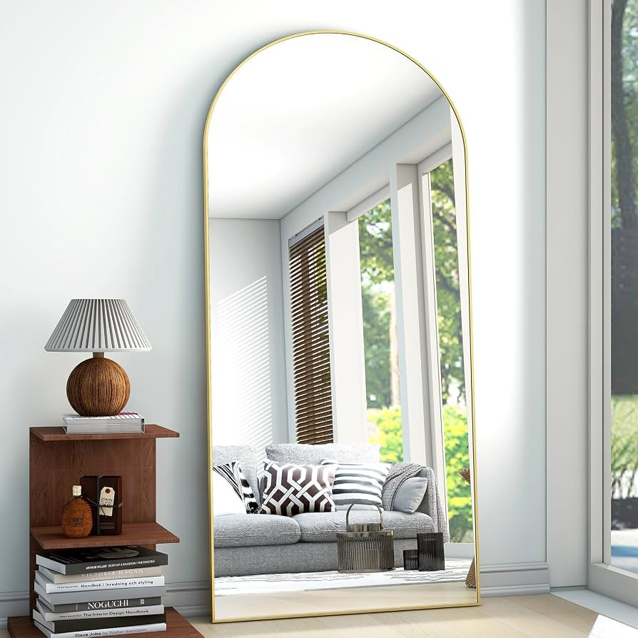 Amazon.com: Easly 71"x30" Extra Large Arched Full Length Mirror - Leaning Mirror Arch Wall-Mounte... | Amazon (US)