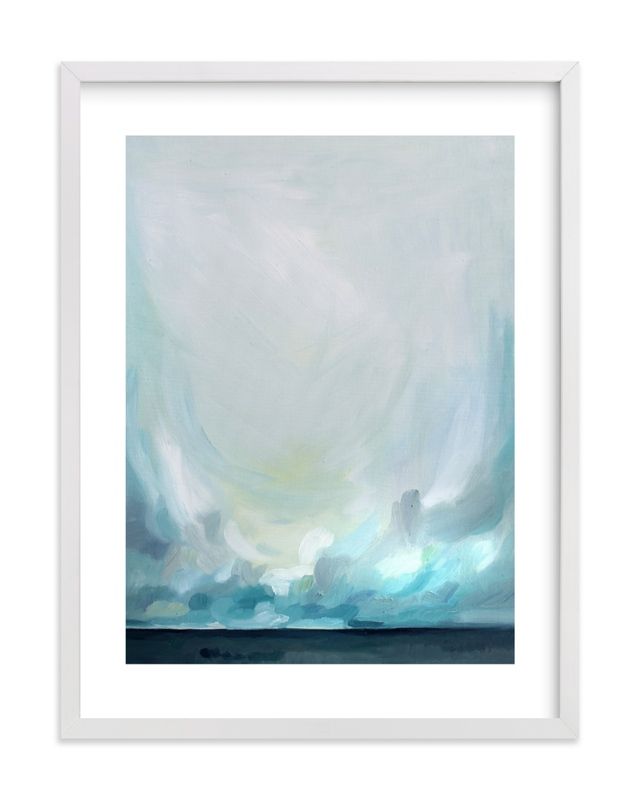 "Teal Winds" - Grownup Open Edition Non-custom Art Print by Emily Jeffords. | Minted