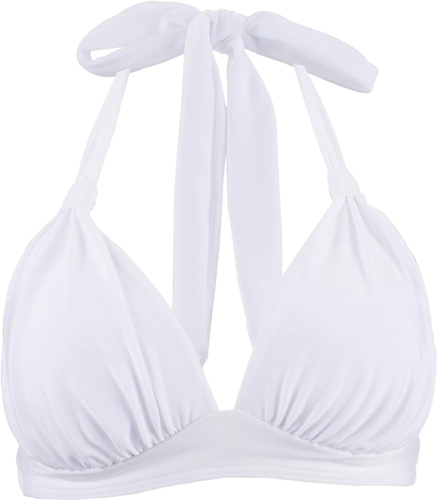 Balasami Women's Retro 50s Plaid Pattern Polka Dot Halter Molded Soft Pads Vintage Bikini Swimsui... | Amazon (US)