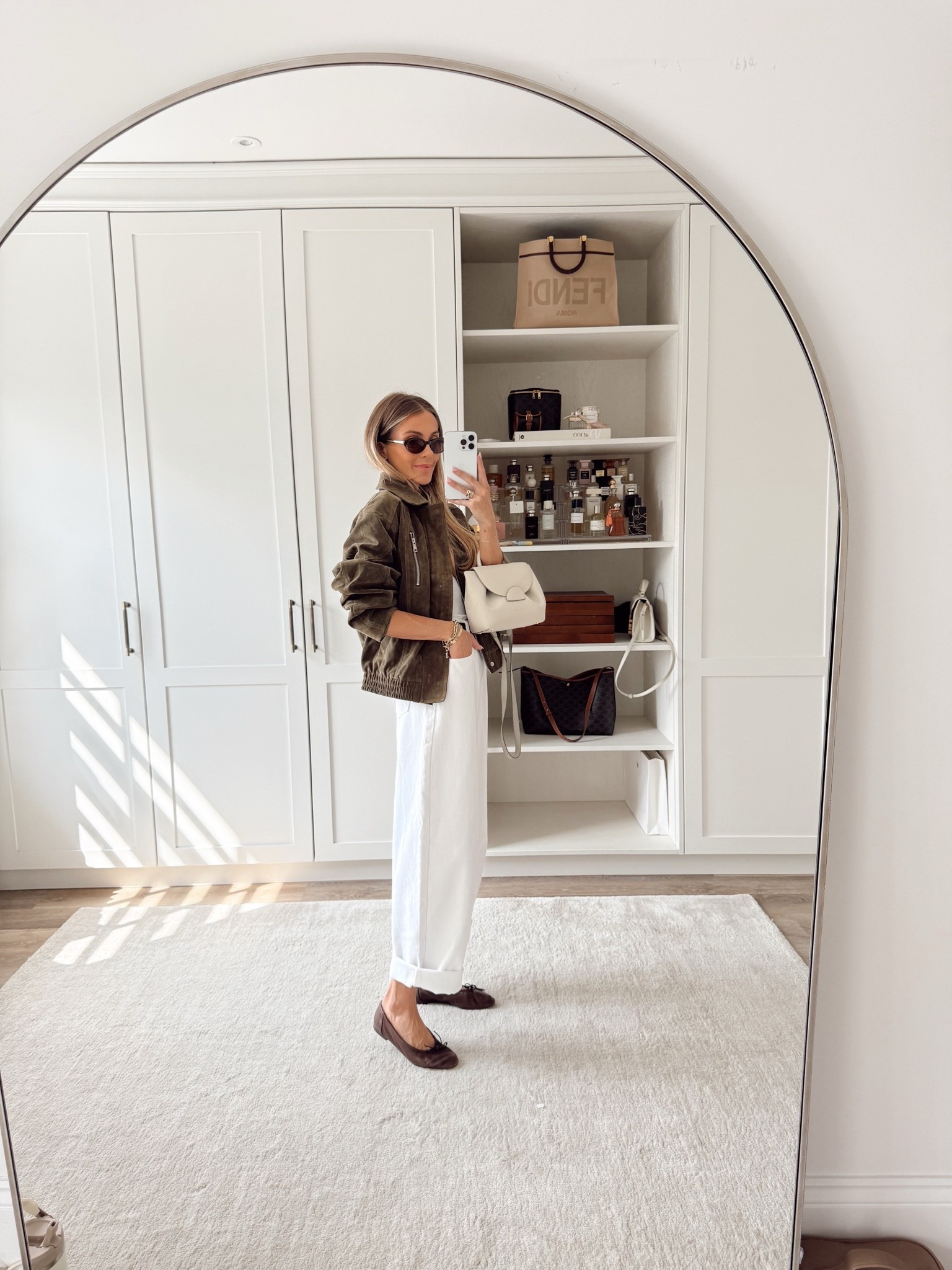 Autumn ootd 
Bomber jacket, suede jacket, wide jeans

#LTKFashionMonth #LTKautumn #LTKuk