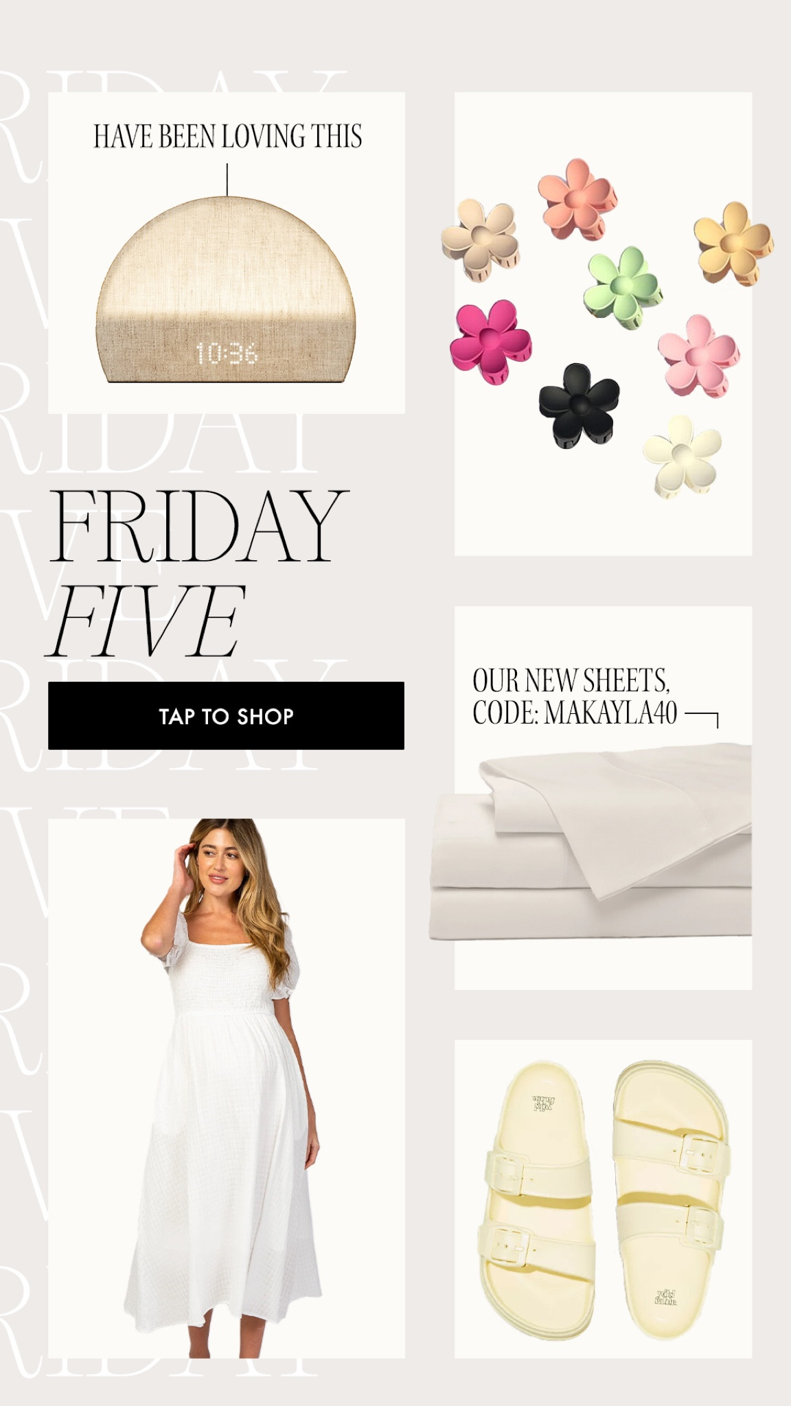 Friday five 🌸 Have been using my Hatch every night for a month now and LOVE! I swear it helps me sleep so well at night!💓💓 

Target finds, Target faves, flower claw clips, flowers, hatch machine, cozy earth sheets 

#LTKfindsunder100 #LTKhome #LTKbump